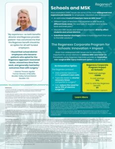 Schools and MSK 2025